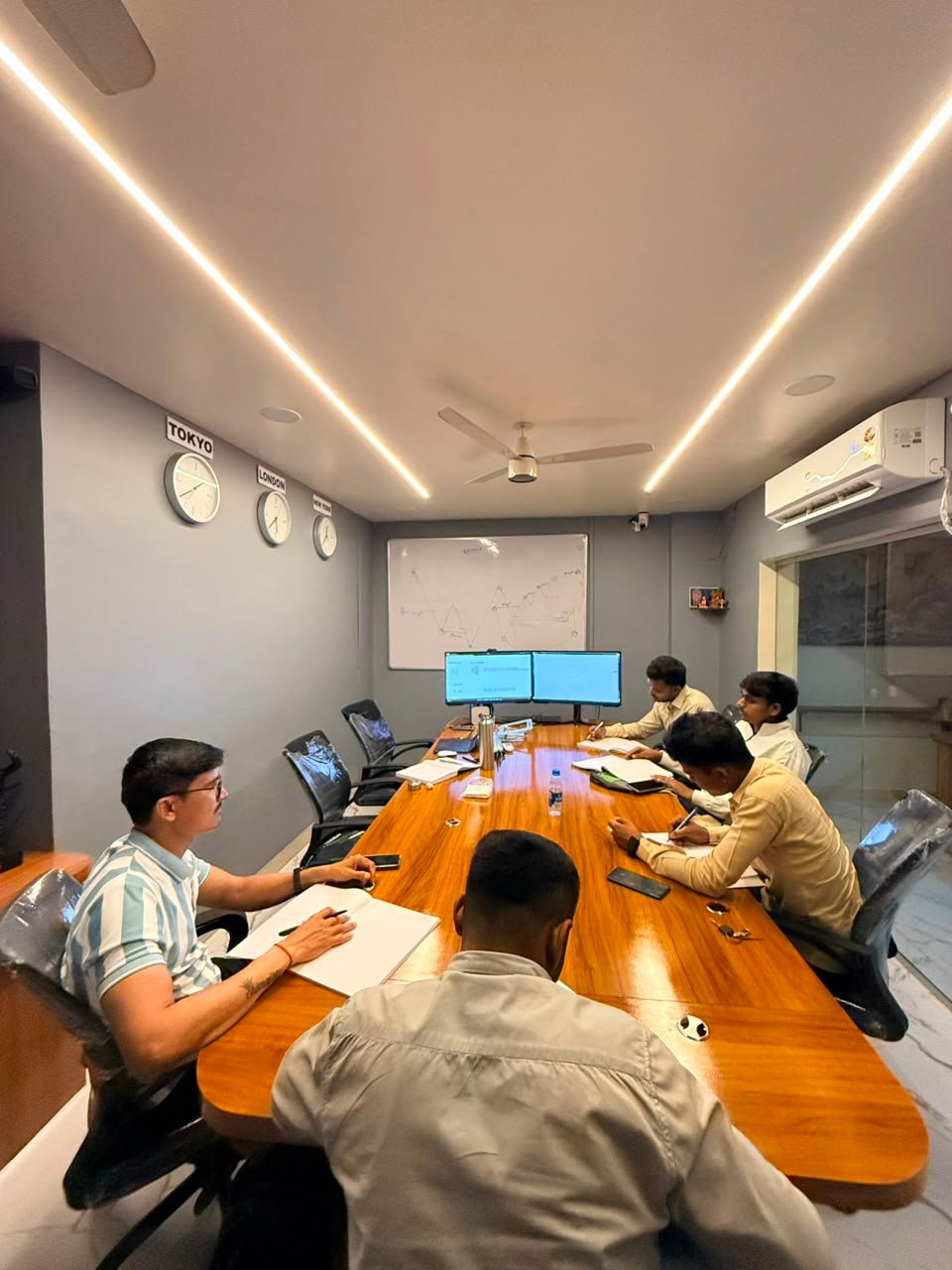 Live batch session in our conference room